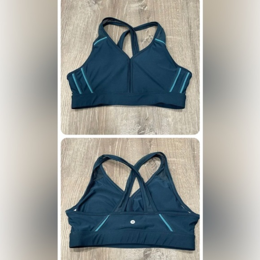 Avia Sports Bra Turquoise women’s Size Small‎ 4/6EUC